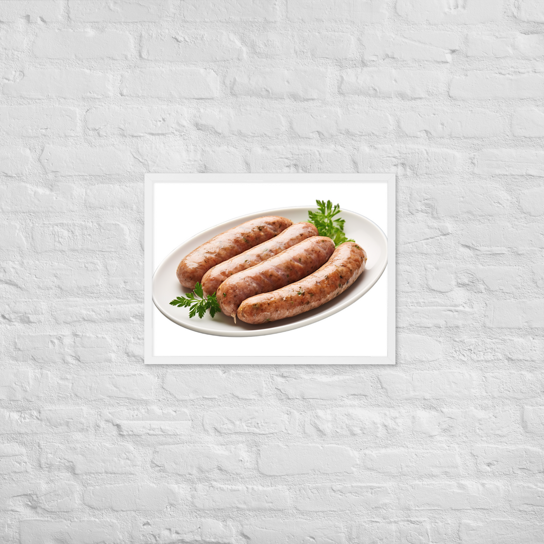 Veal Sausage Delight Framed poster 🤤 from Yumify.AI