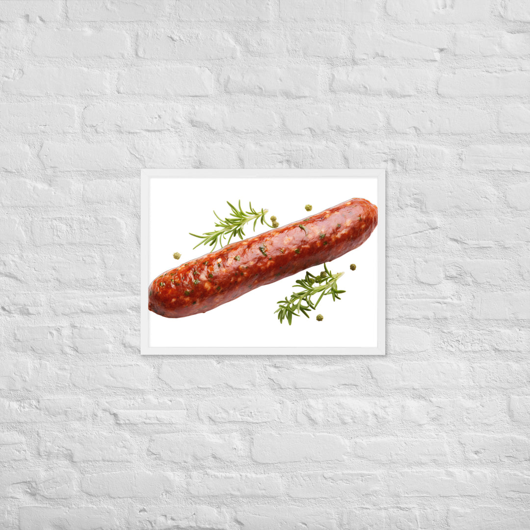 Lamb Sausage Framed poster 🤤 from Yumify.AI