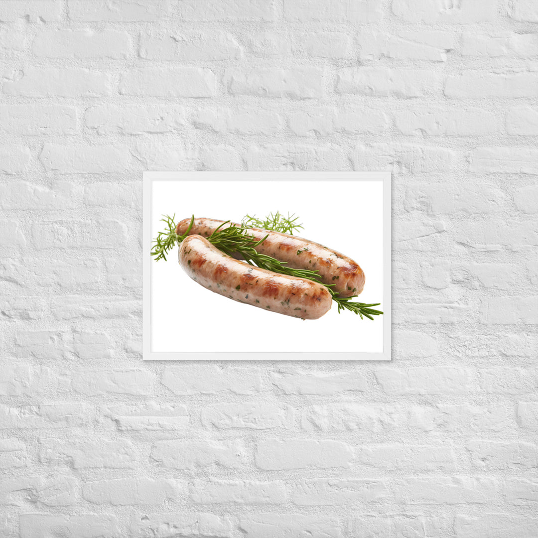 Herbed Chicken Sausage Framed poster 🤤 from Yumify.AI