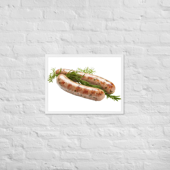 Herbed Chicken Sausage Framed poster 🤤 from Yumify.AI