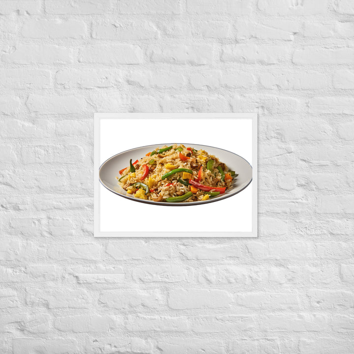 Vegetable Fried Rice Framed poster 🤤 from Yumify.AI