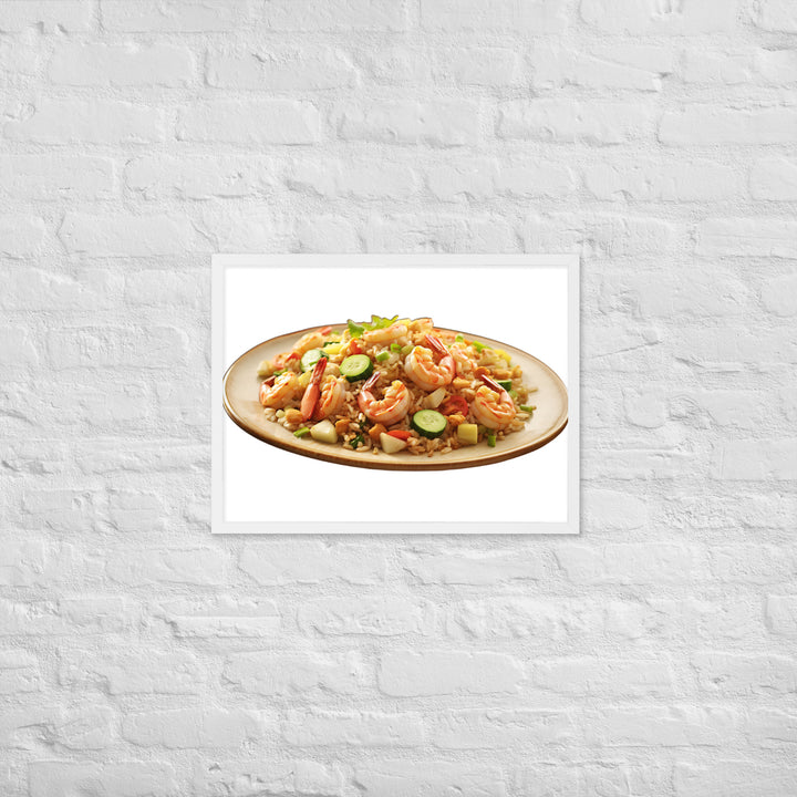 Shrimp Fried Rice Framed poster 🤤 from Yumify.AI