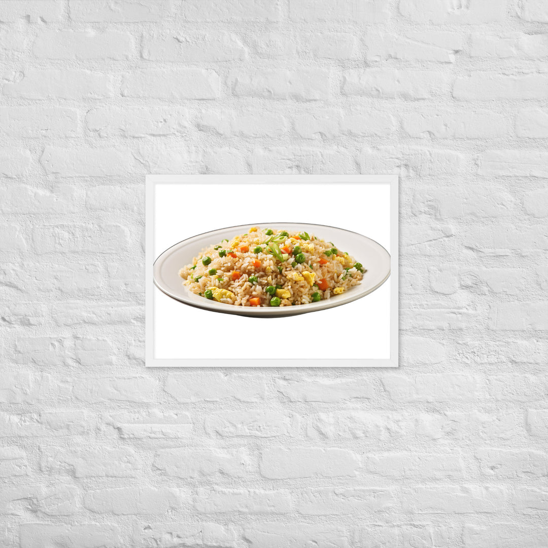 Classic Egg Fried Rice Framed poster 🤤 from Yumify.AI