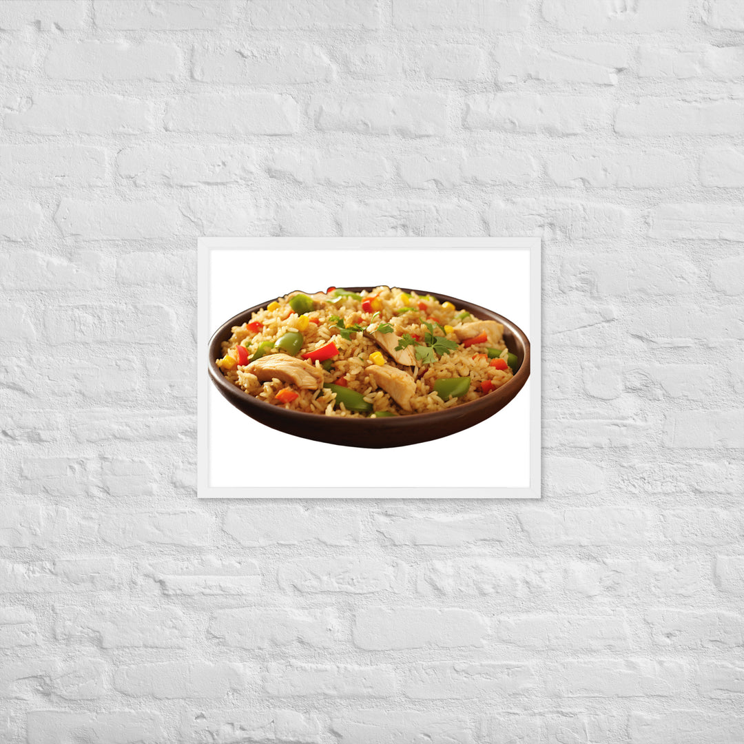 Chicken Fried Rice Framed poster 🤤 from Yumify.AI