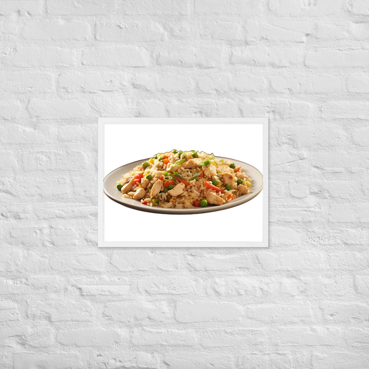 Chicken Fried Rice Framed poster 🤤 from Yumify.AI