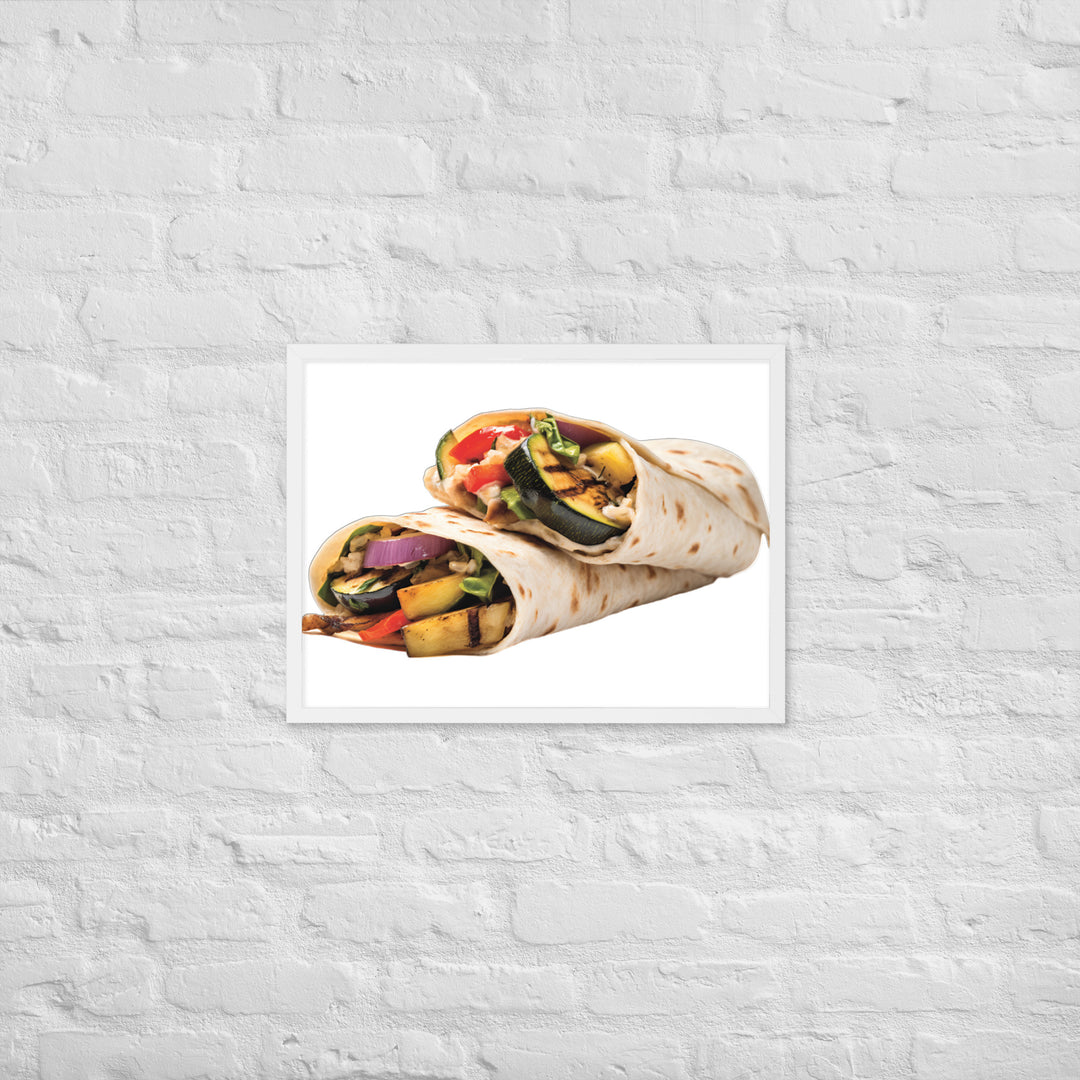 Vegetarian Shawarma Framed poster 🤤 from Yumify.AI