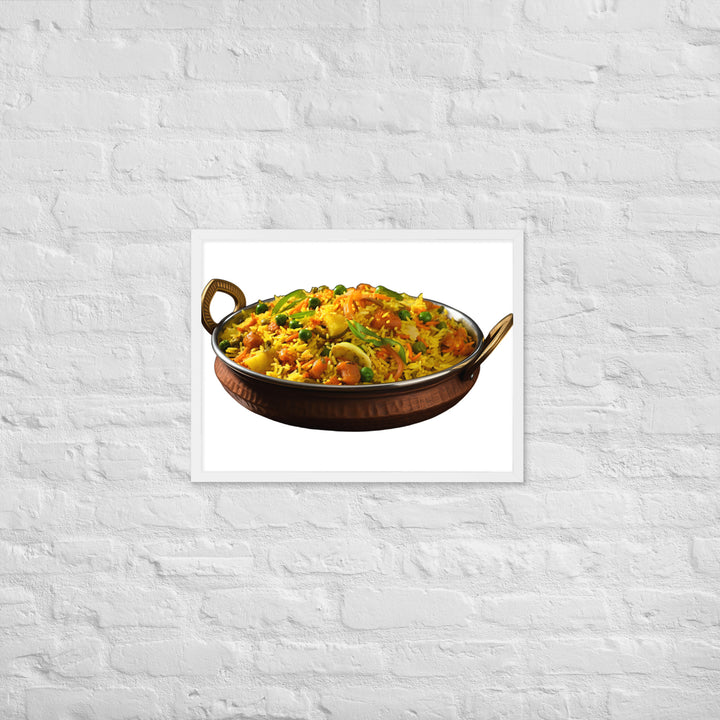 Vegetable Biryani Feast Framed poster 🤤 from Yumify.AI