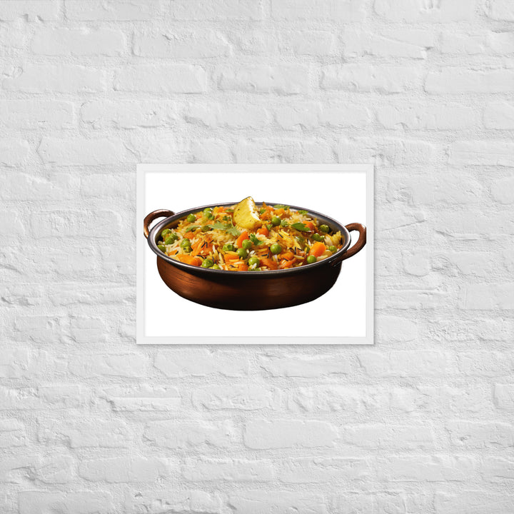 Vegetable Biryani Feast Framed poster 🤤 from Yumify.AI