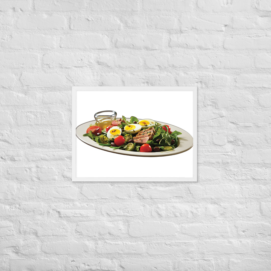 Tuna Nicoise Salad Framed poster 🤤 from Yumify.AI