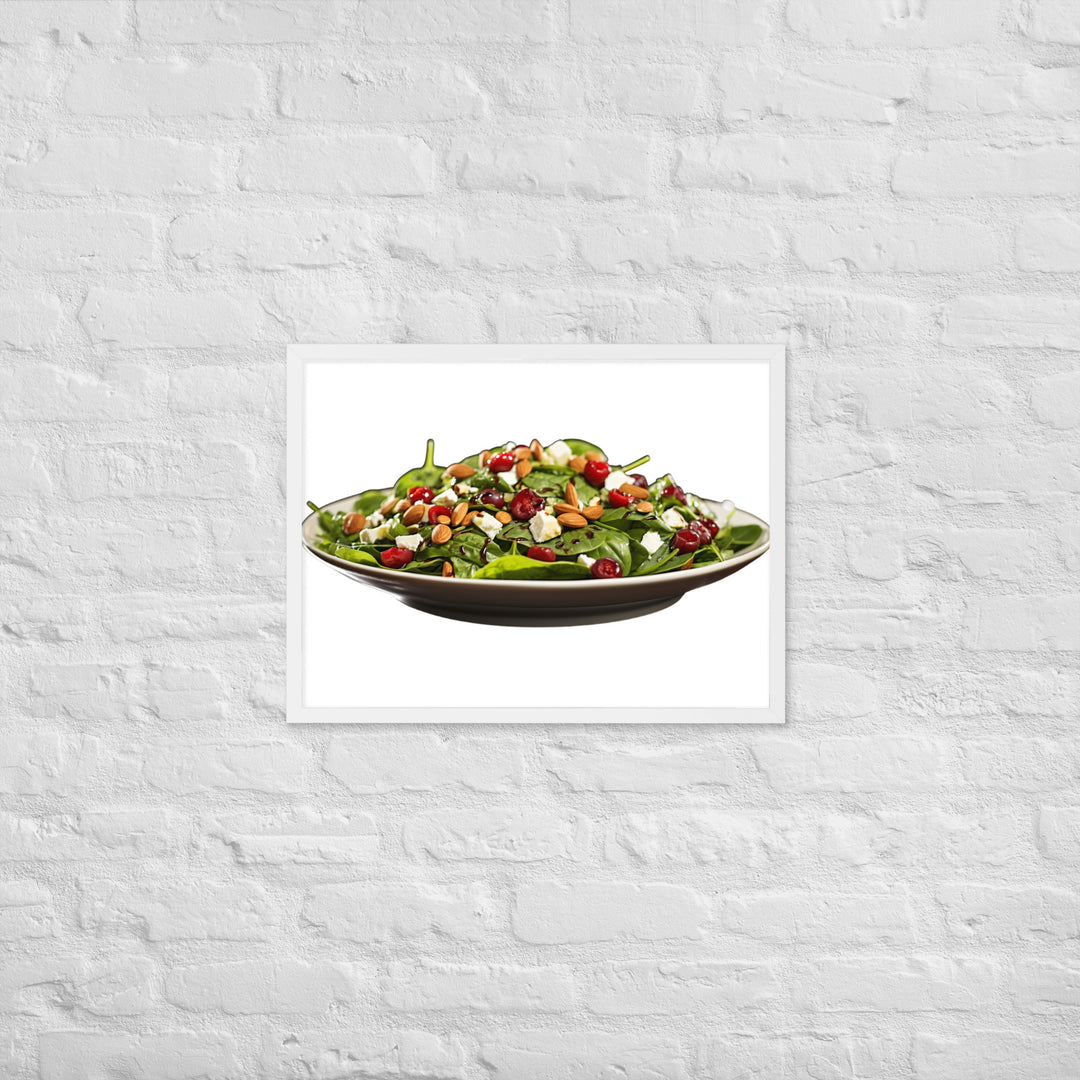 Spinach Salad Framed poster 🤤 from Yumify.AI