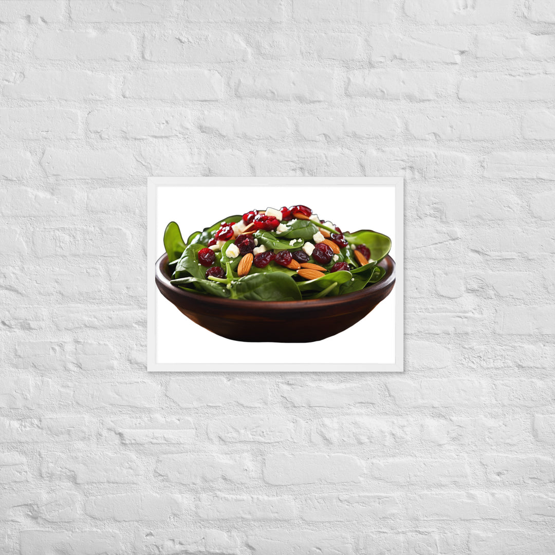 Spinach Salad Framed poster 🤤 from Yumify.AI