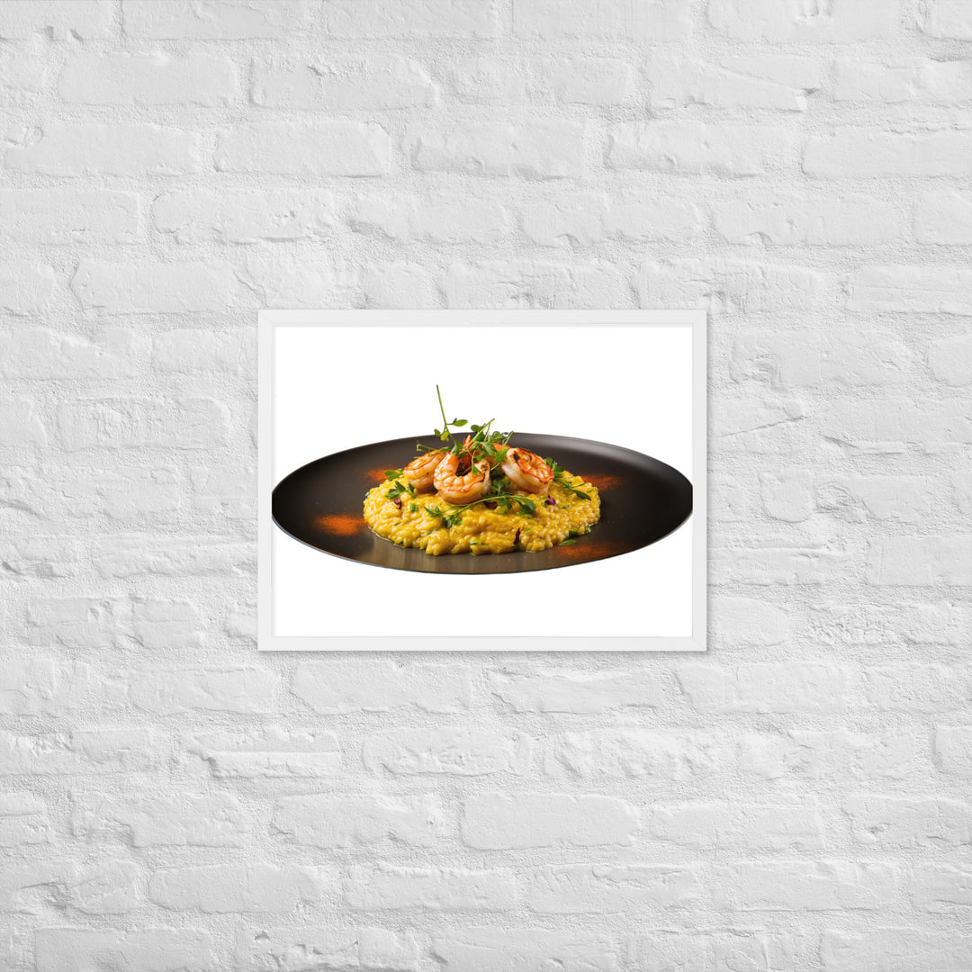 Saffron Risotto Framed poster 🤤 from Yumify.AI