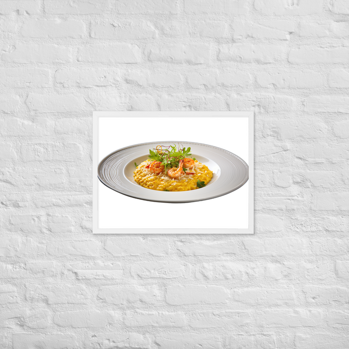 Saffron Risotto Framed poster 🤤 from Yumify.AI