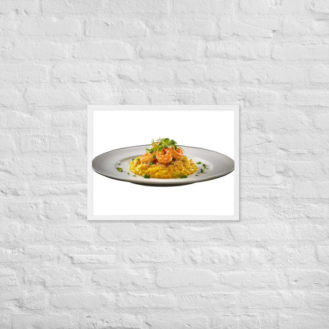 Saffron Risotto Framed poster 🤤 from Yumify.AI