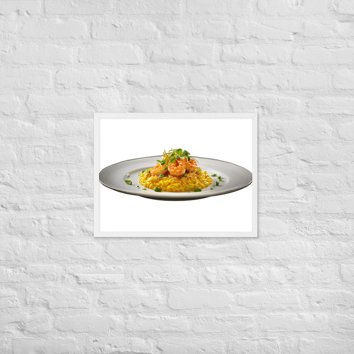 Saffron Risotto Framed poster 🤤 from Yumify.AI