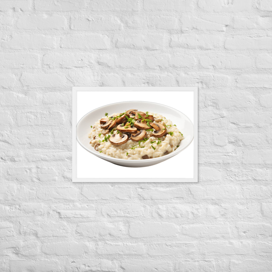 Creamy Mushroom Risotto Framed poster 🤤 from Yumify.AI