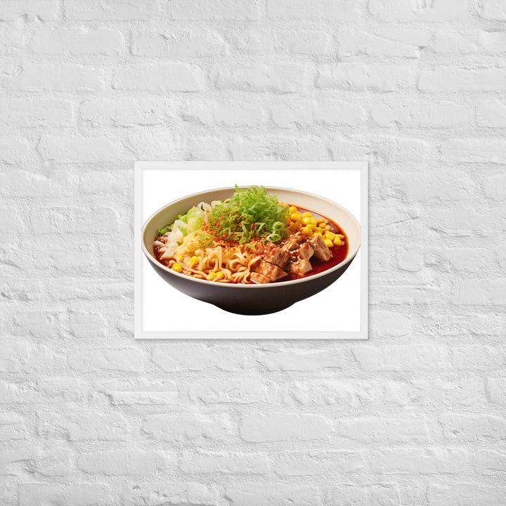 Spicy Miso Ramen Framed poster 🤤 from Yumify.AI