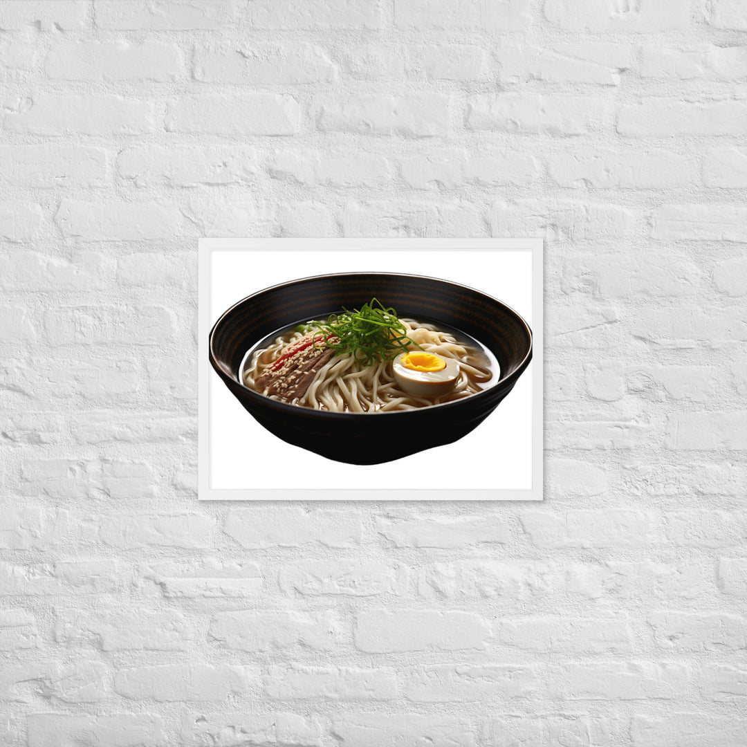 Cold Tsukemen Ramen Framed poster 🤤 from Yumify.AI