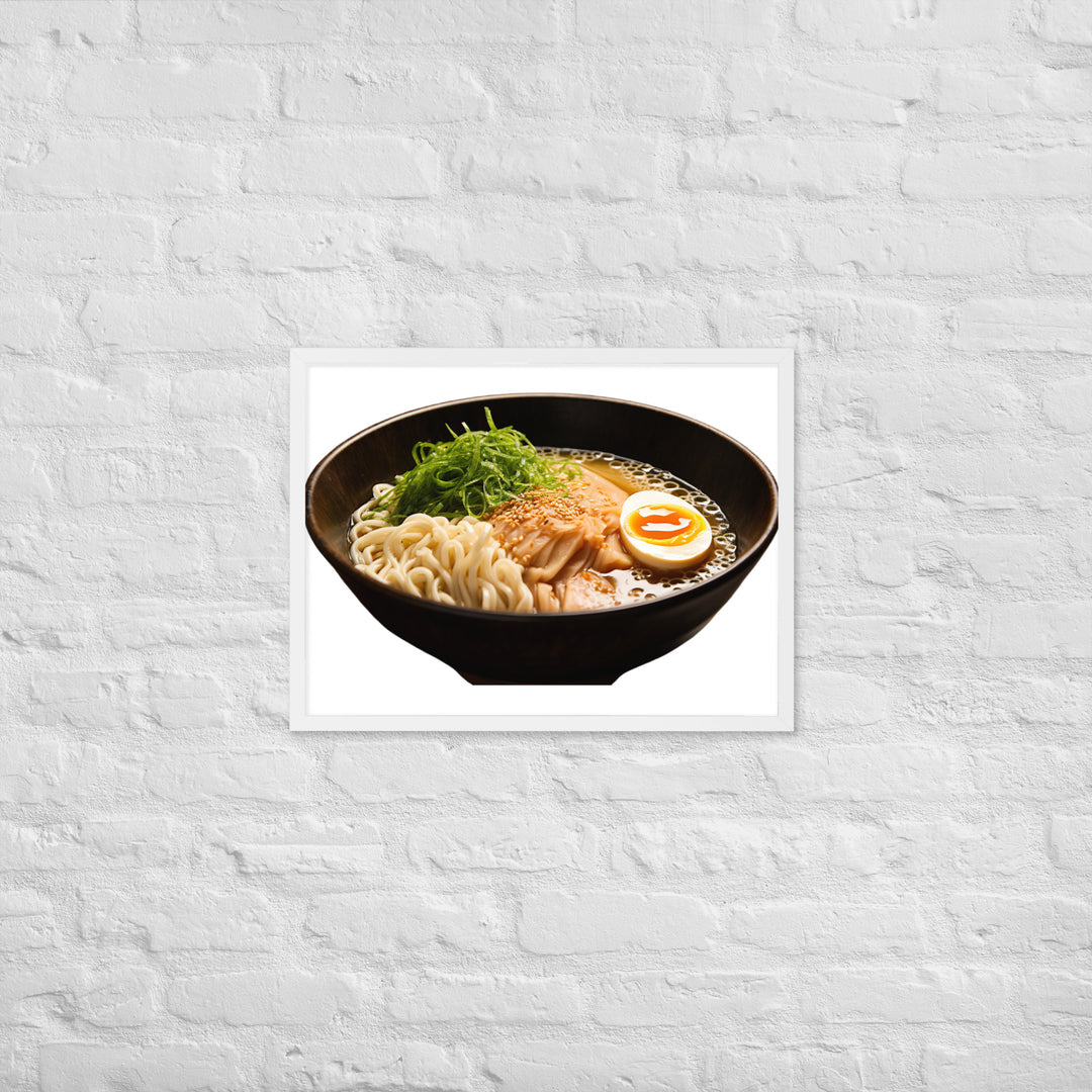 Cold Tsukemen Ramen Framed poster 🤤 from Yumify.AI