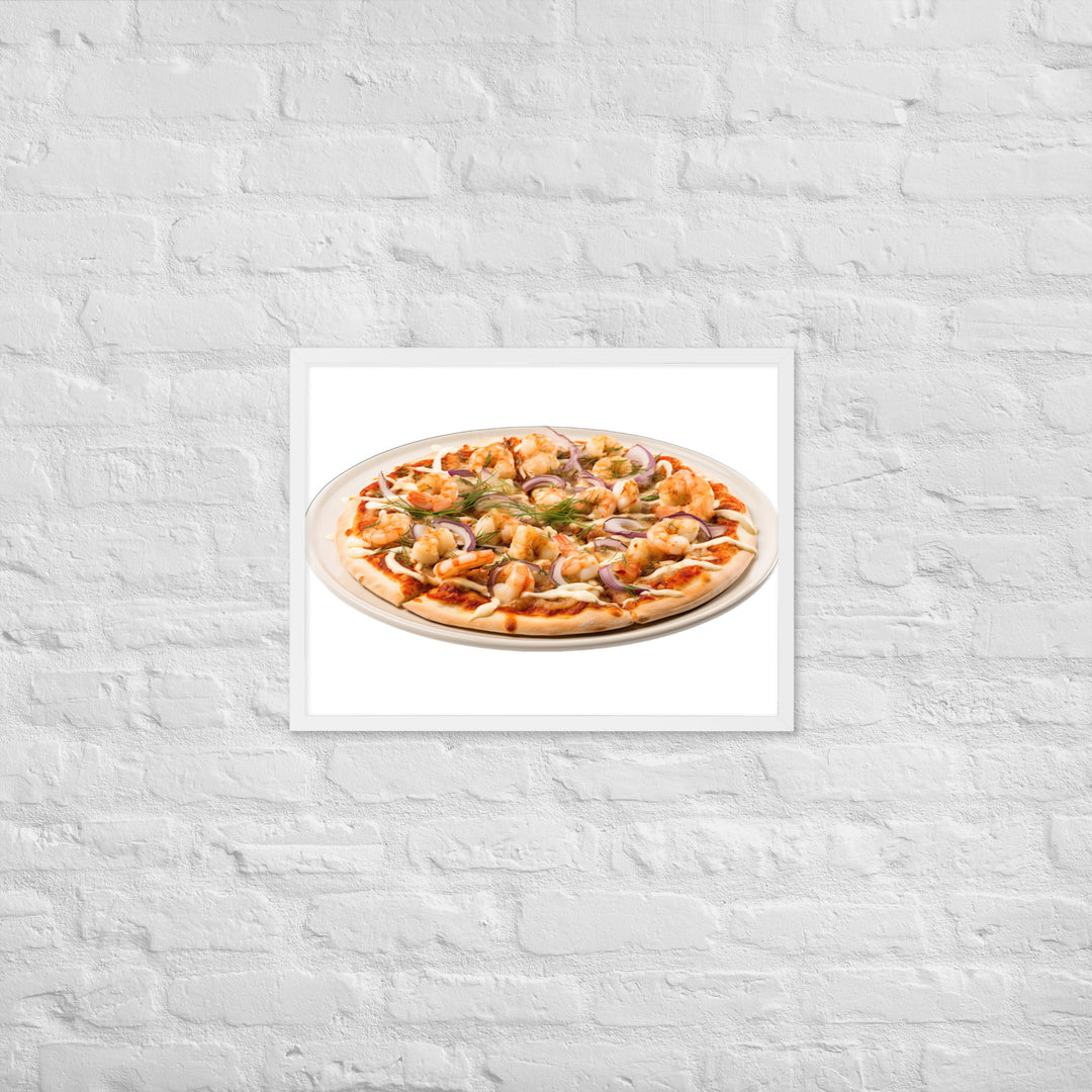 Seafood Supreme Pizza Framed poster 🤤 from Yumify.AI