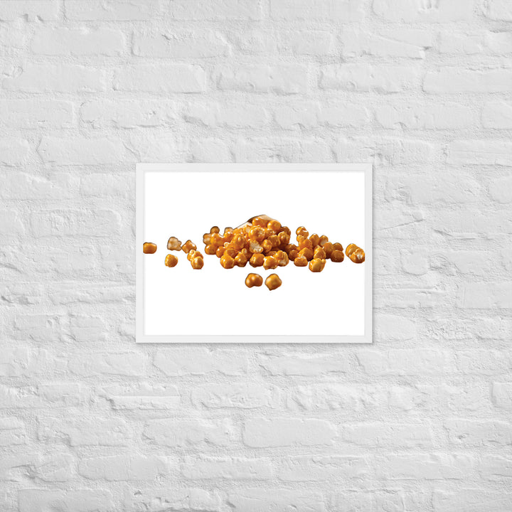 Caramel Coated Popcorn Framed poster 🤤 from Yumify.AI