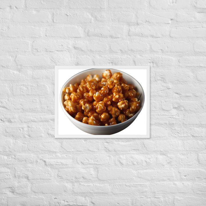 Caramel Coated Popcorn Framed poster 🤤 from Yumify.AI