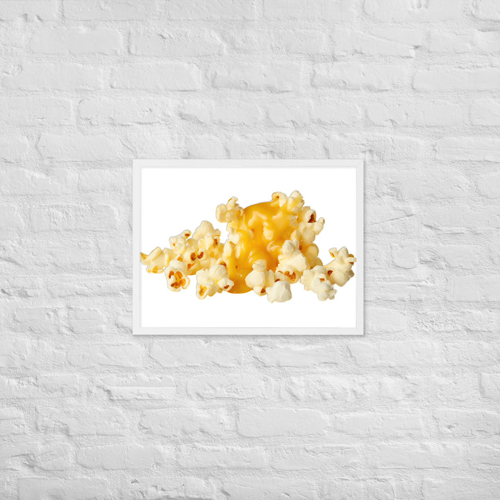 Butter Drizzled Popcorn Framed poster 🤤 from Yumify.AI