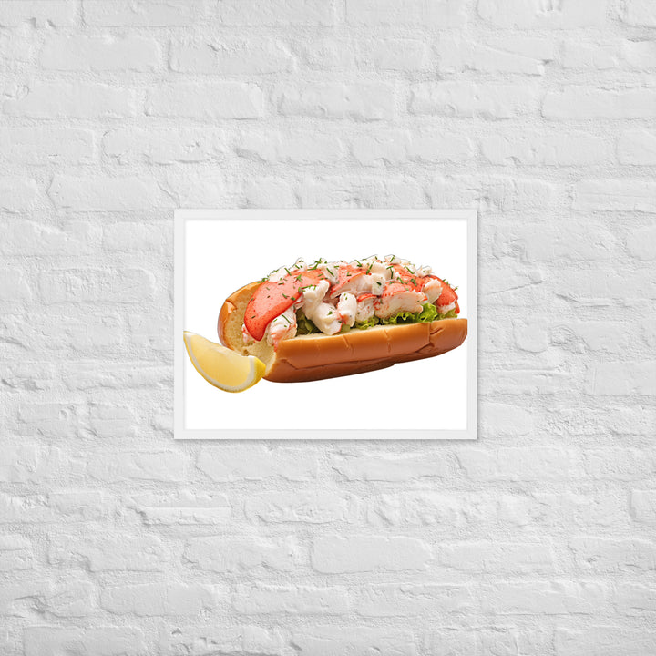 Lemon Zest Lobster Roll Framed poster 🤤 from Yumify.AI