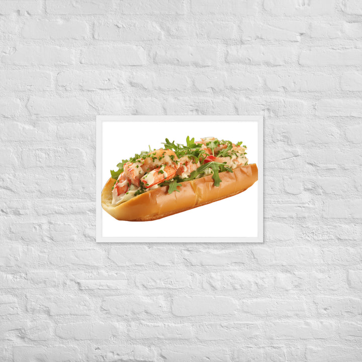 Garlic Butter Lobster Roll Framed poster 🤤 from Yumify.AI