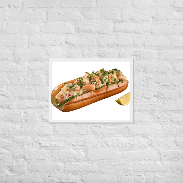 Garlic Butter Lobster Roll Framed poster 🤤 from Yumify.AI