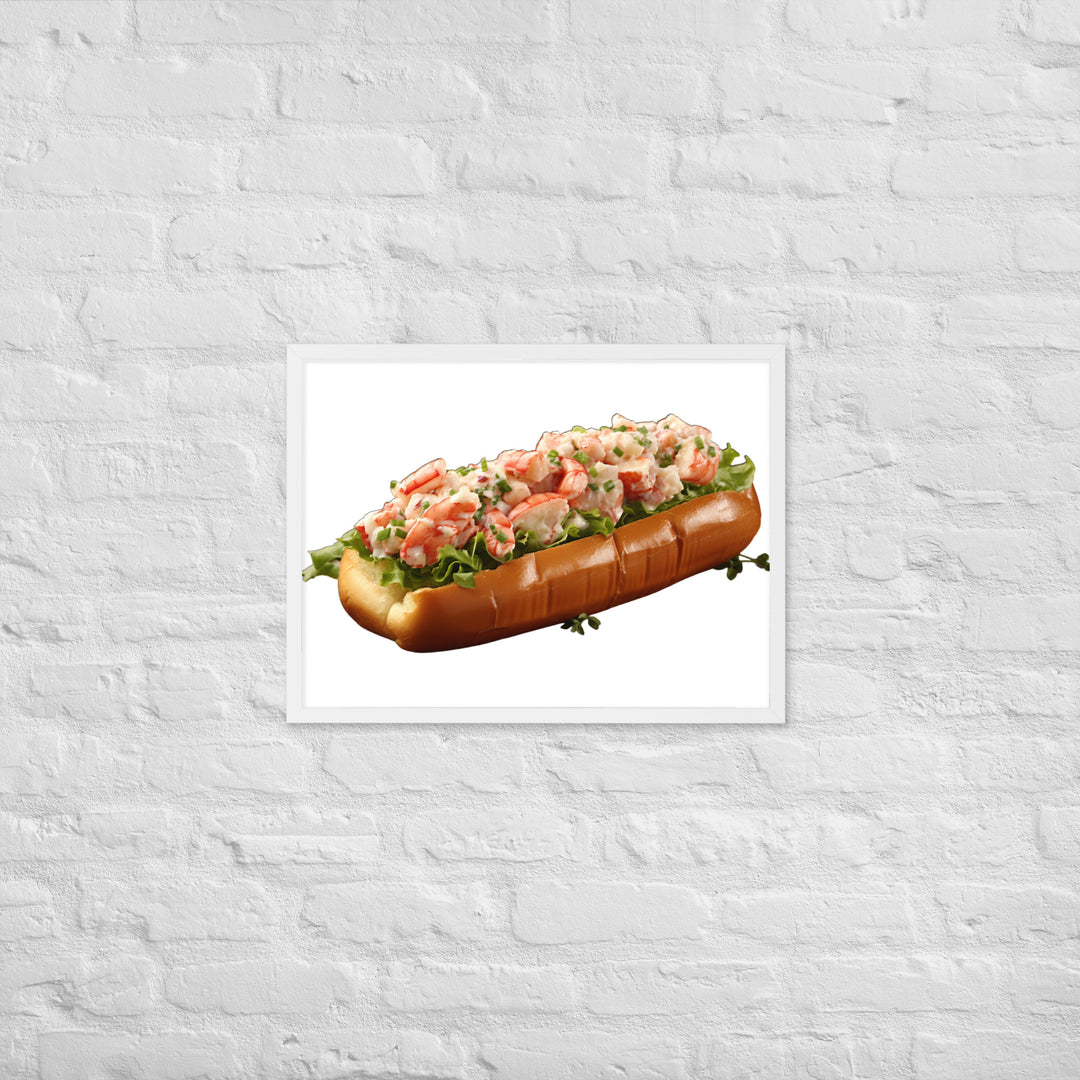 Classic Lobster Roll Framed poster 🤤 from Yumify.AI
