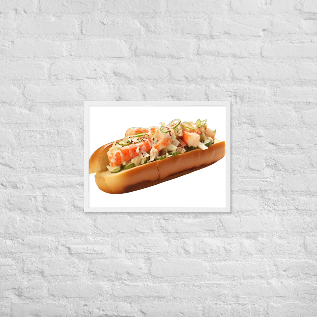 Classic Lobster Roll Framed poster 🤤 from Yumify.AI