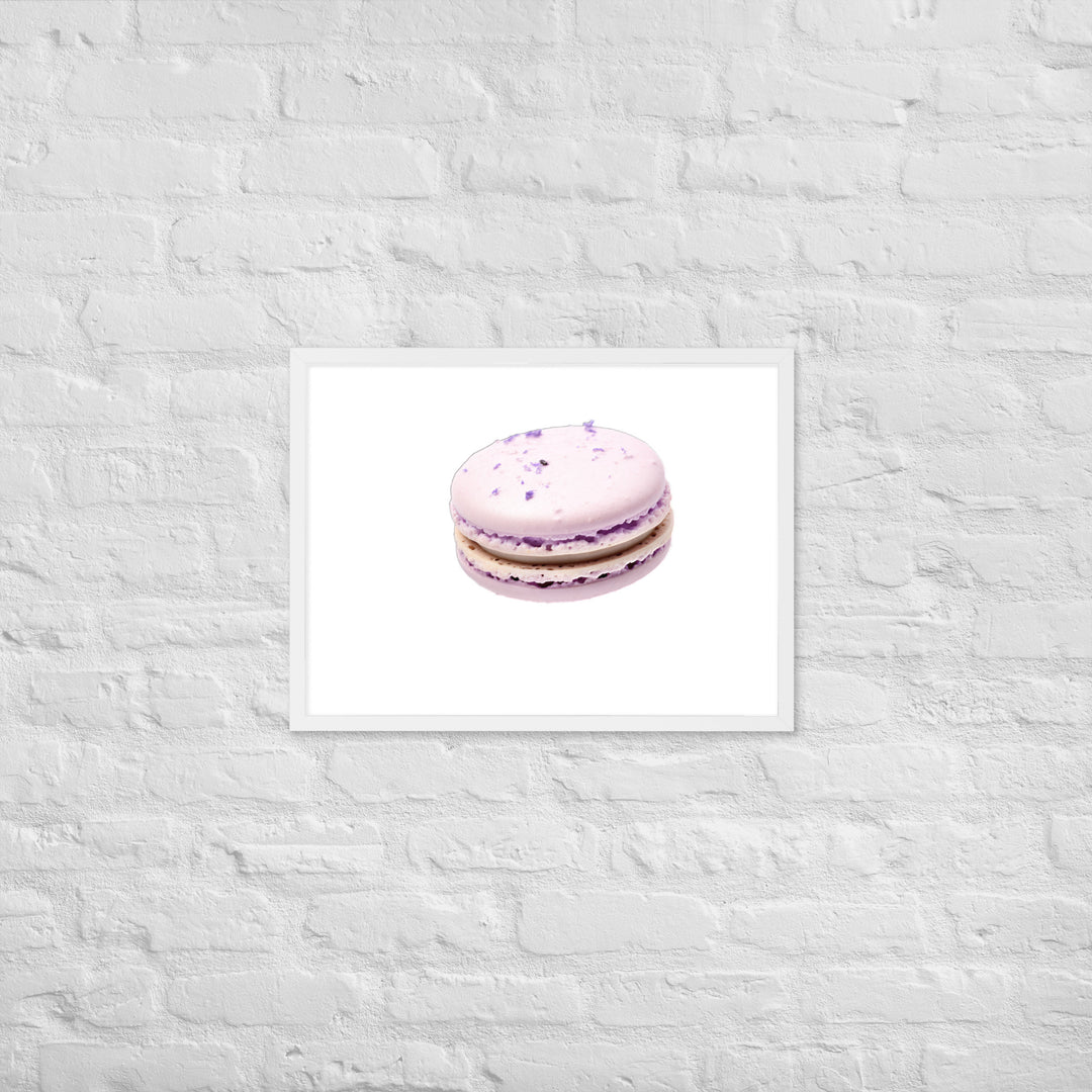 Lavender Macaron Framed poster 🤤 from Yumify.AI