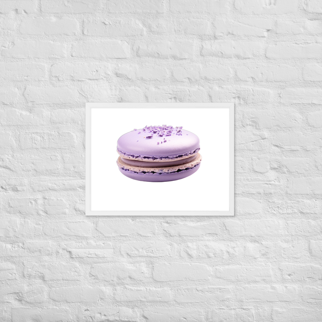 Lavender Macaron Framed poster 🤤 from Yumify.AI