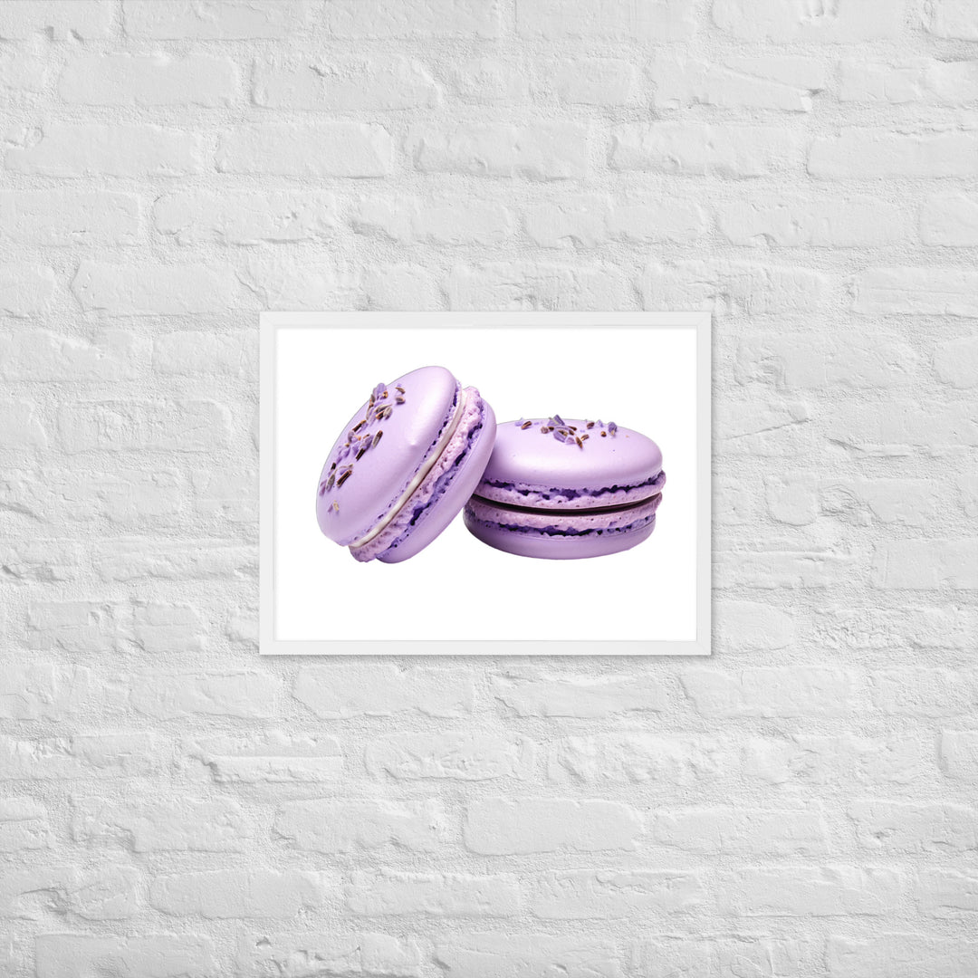 Lavender Macaron Framed poster 🤤 from Yumify.AI