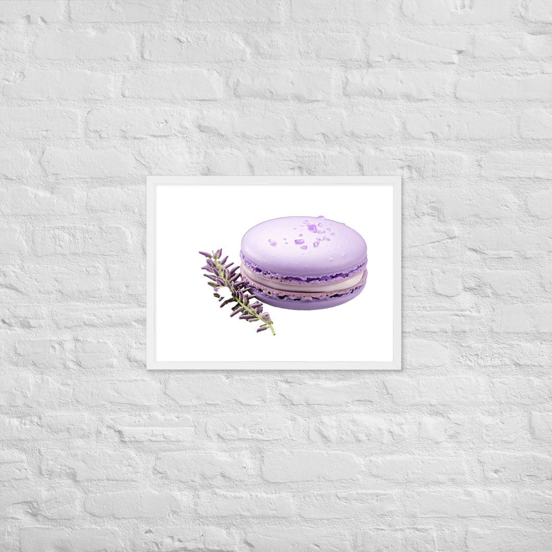 Lavender Macaron Framed poster 🤤 from Yumify.AI