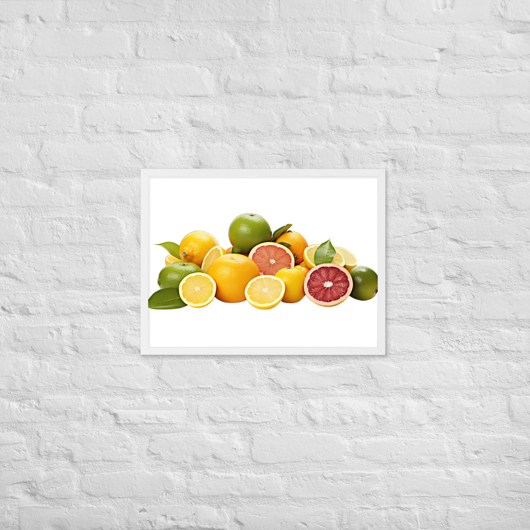 Tangy Citrus Medle Framed poster 🤤 from Yumify.AI