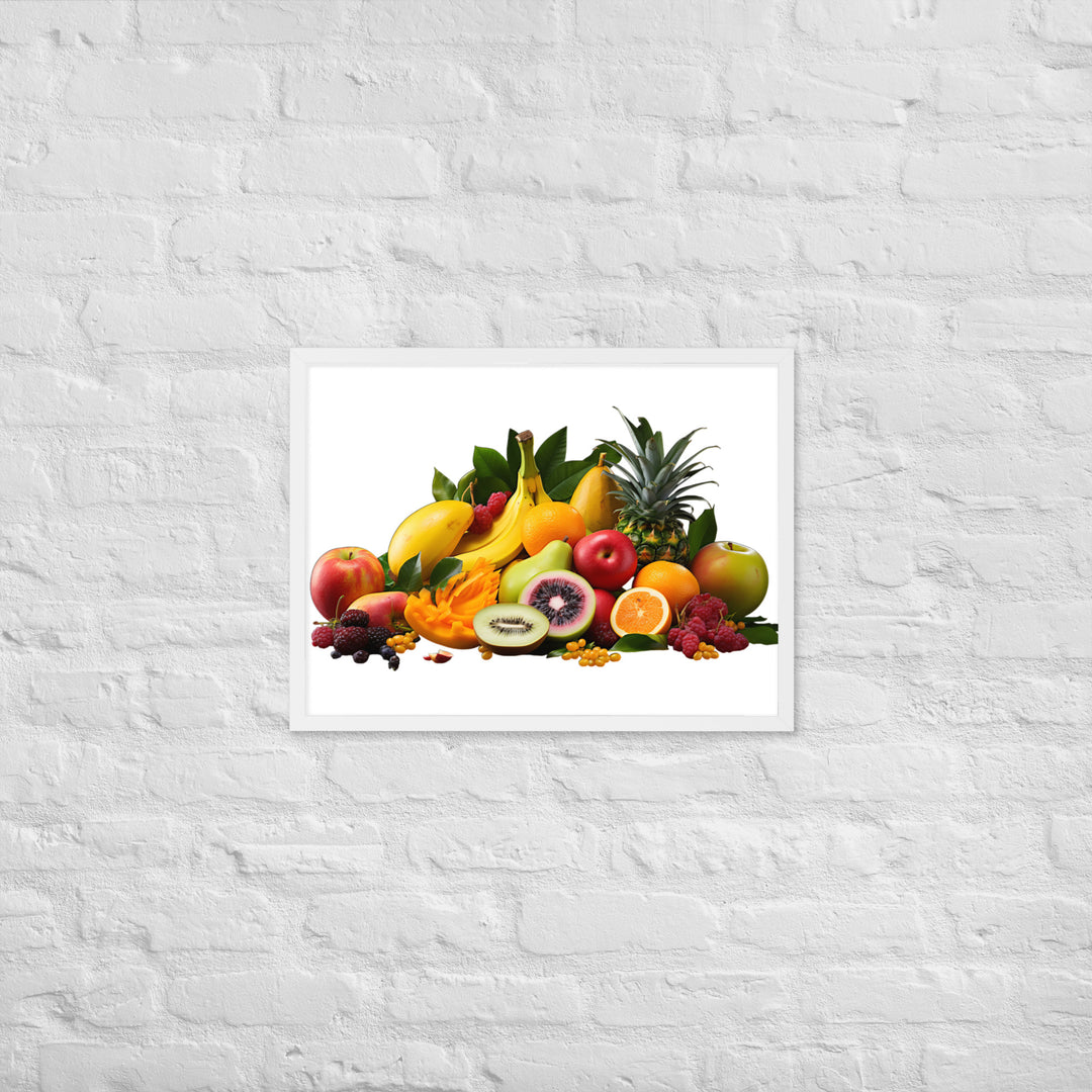 Exotic Tropical Fruits Framed poster 🤤 from Yumify.AI