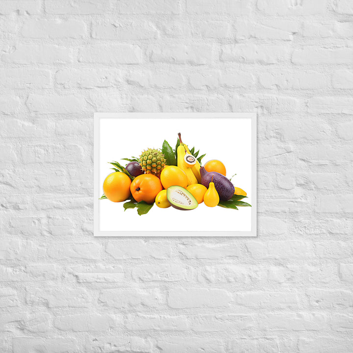 Exotic Tropical Fruits Framed poster 🤤 from Yumify.AI