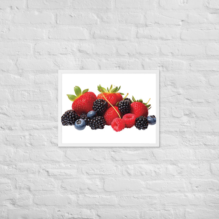 Berry Delight Assortment Framed poster 🤤 from Yumify.AI