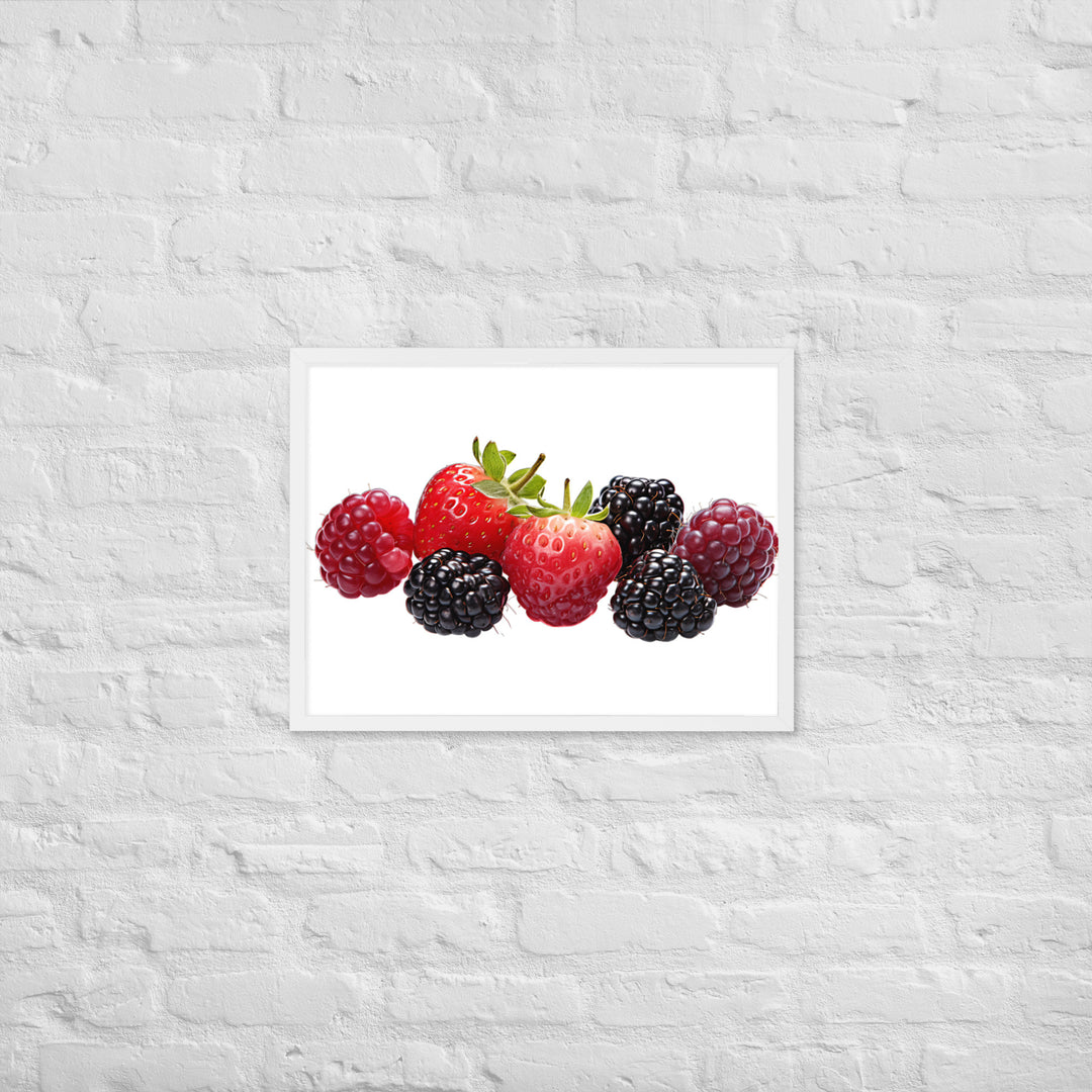 Berry Delight Assortment Framed poster 🤤 from Yumify.AI