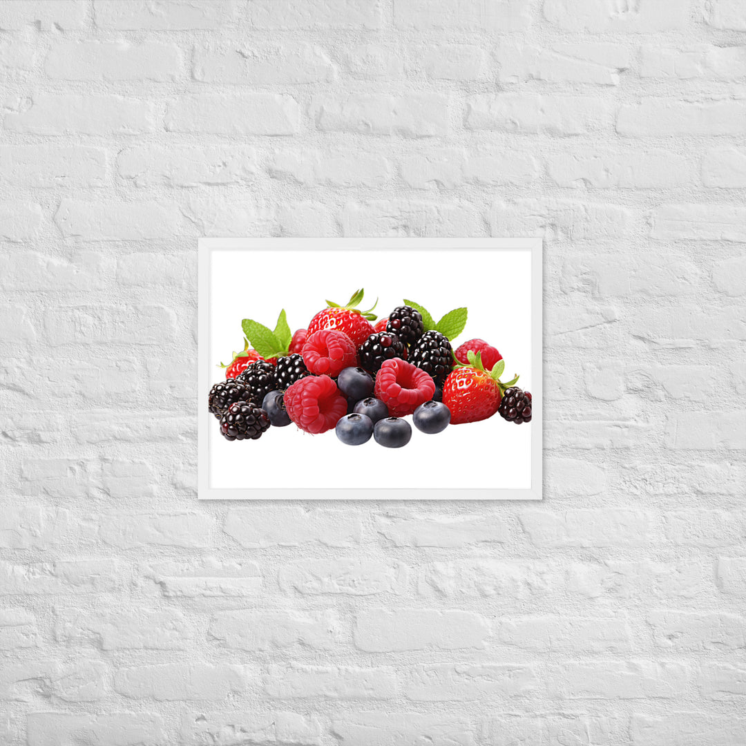 Berry Delight Assortment Framed poster 🤤 from Yumify.AI