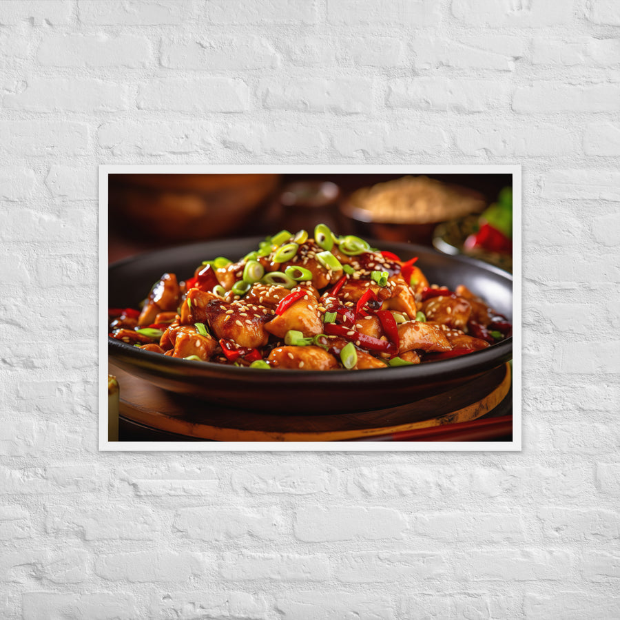 Kung Pao Chicken Framed poster 🤤 from Yumify.AI