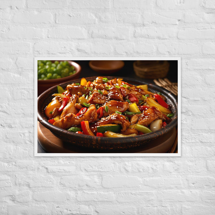 Kung Pao Chicken Framed poster 🤤 from Yumify.AI