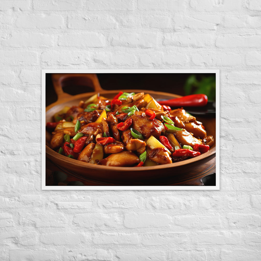 Kung Pao Chicken Framed poster 🤤 from Yumify.AI