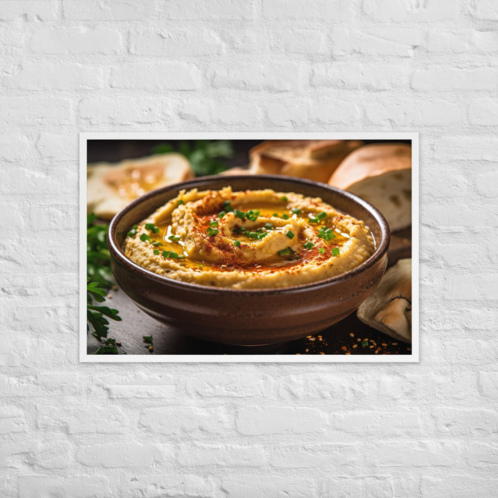 Hummus Framed poster 🤤 from Yumify.AI