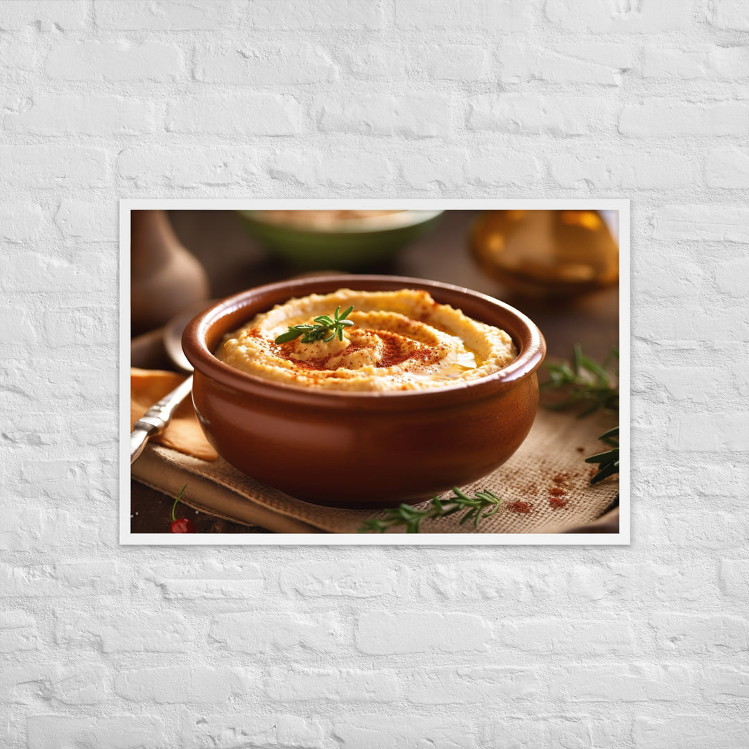 Hummus Framed poster 🤤 from Yumify.AI