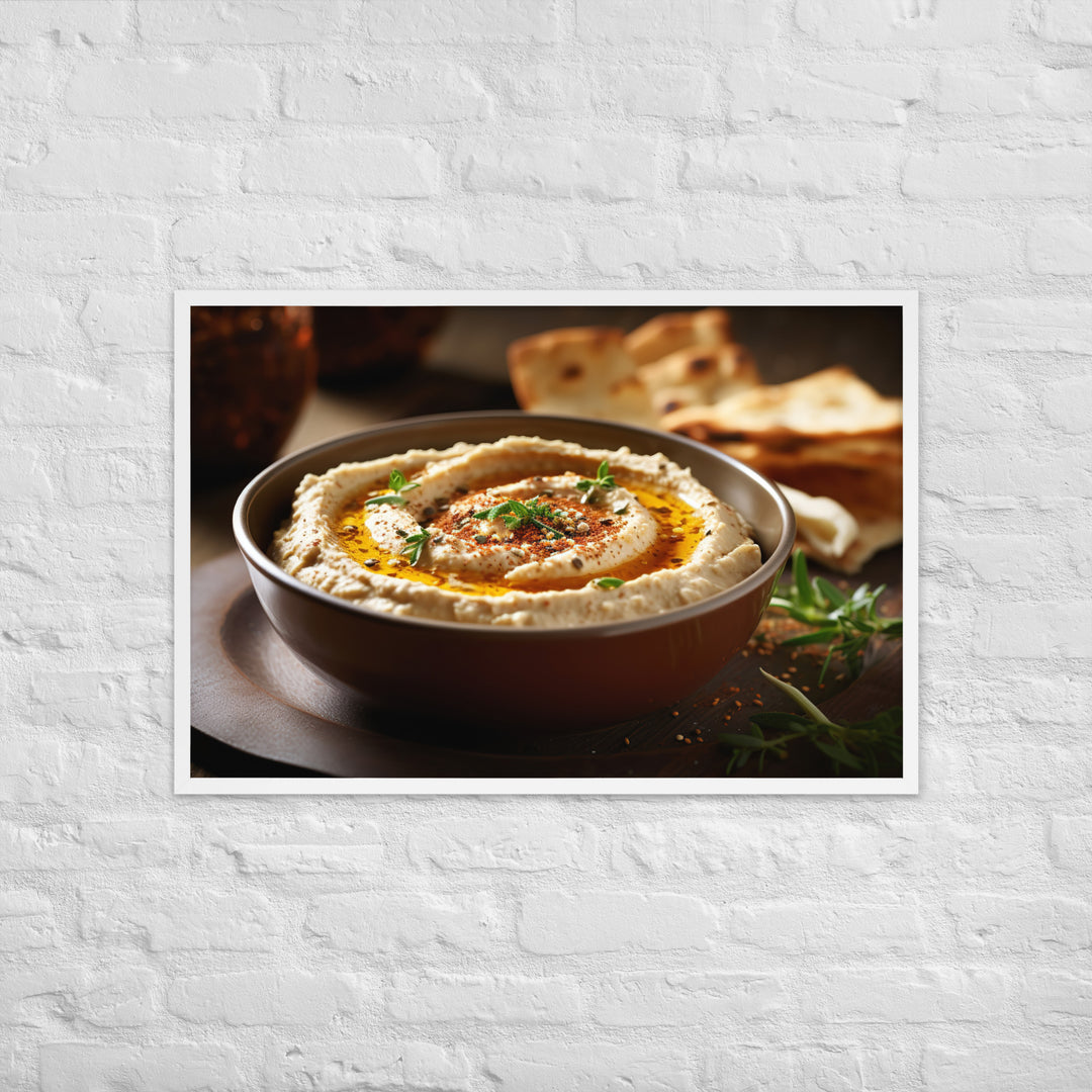 Hummus Framed poster 🤤 from Yumify.AI