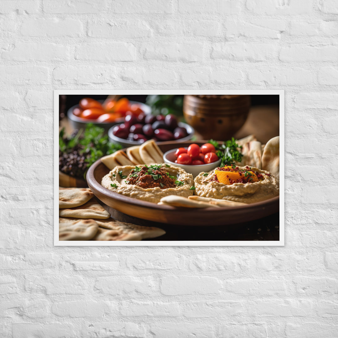 Hummus Framed poster 🤤 from Yumify.AI