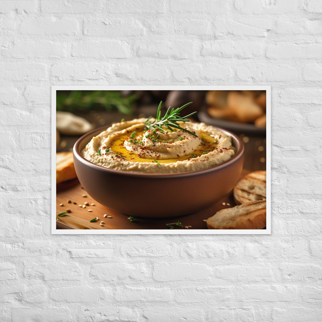 Hummus Framed poster 🤤 from Yumify.AI